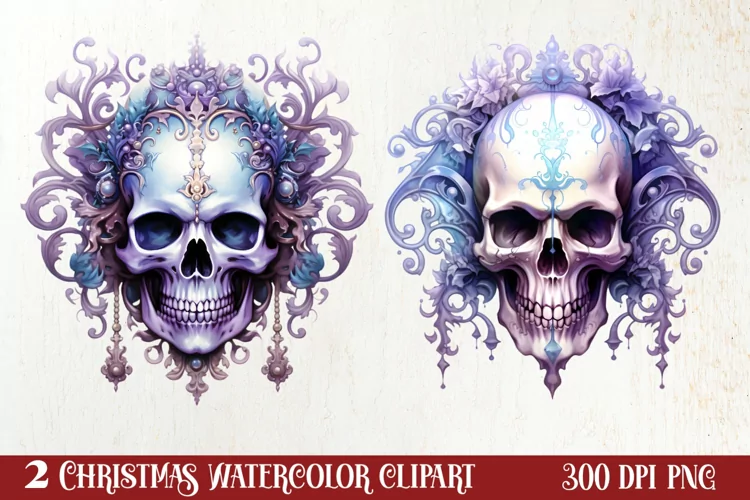 Mysterious Gothic Christmas Clipart Sublimation