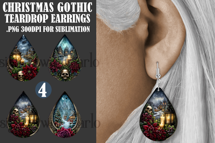 Christmas Earring SVG Image 2