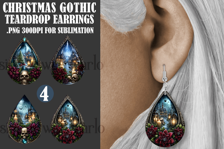 Christmas Earring SVG Image 7