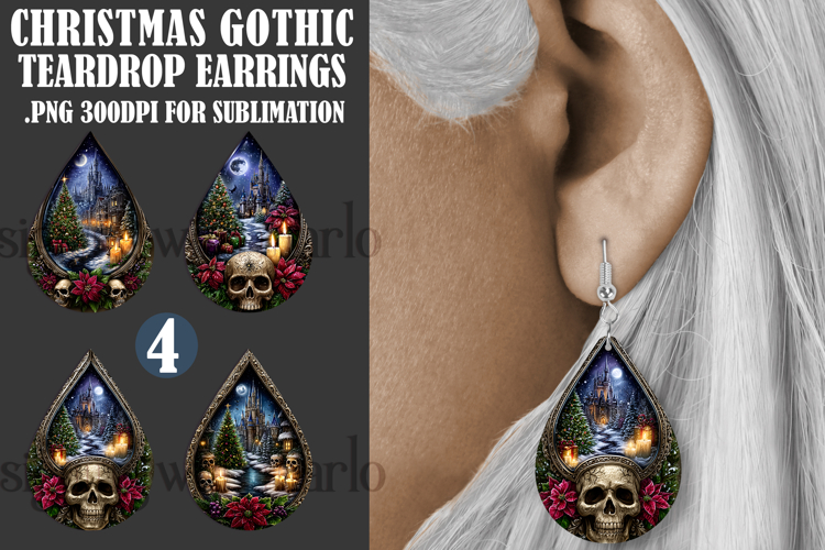 Christmas Earring SVG Image 6