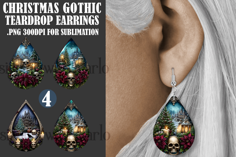 Christmas Earring SVG Image 4