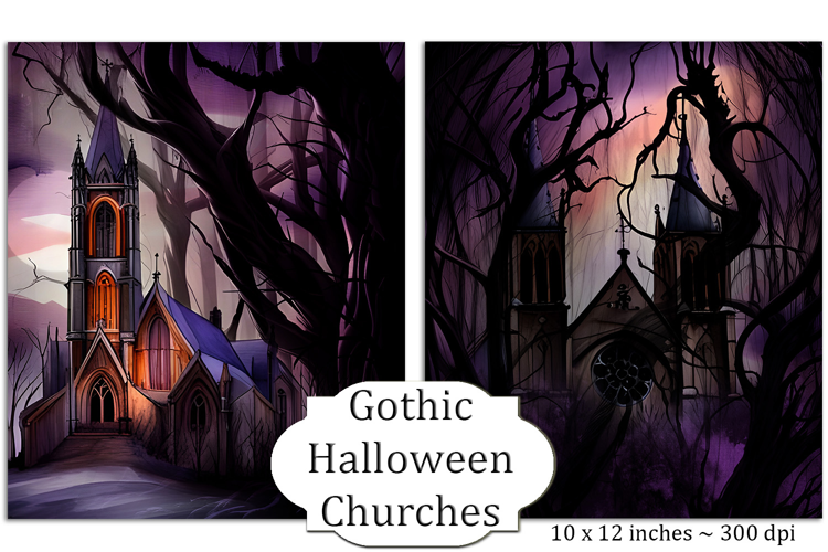 Gothic Halloween Churches
