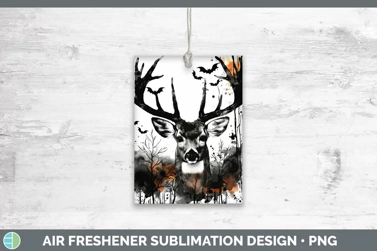 Gothic Deer Air Freshener Sublimation Car Freshener Designs