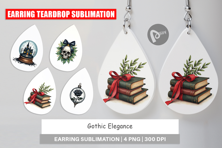 Gothic Elegance Christmas Earring
