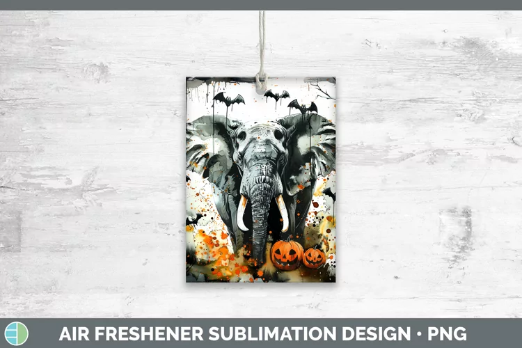 Gothic Elephant Air Freshener Sublimation Car Freshener Desi