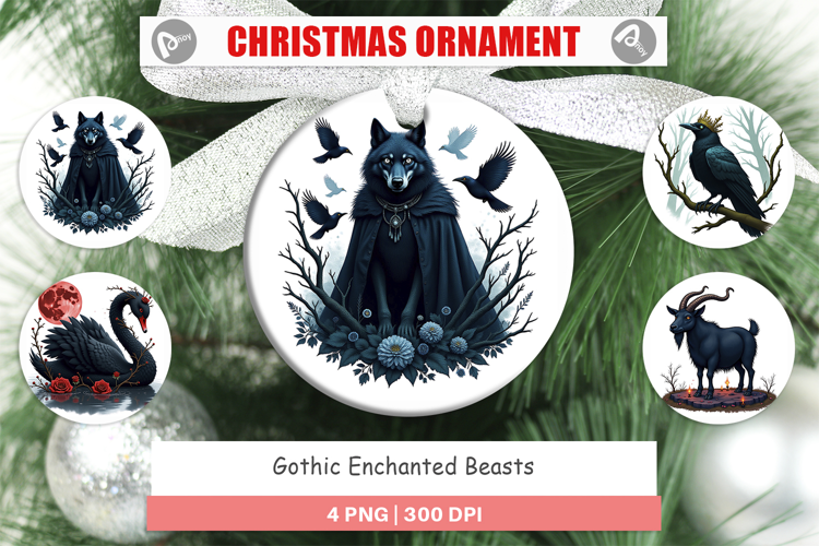 Ornament Gothic Enchanted Beasts