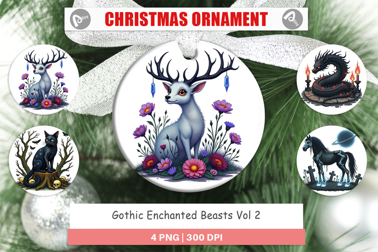 Ornament Gothic Enchanted Beasts