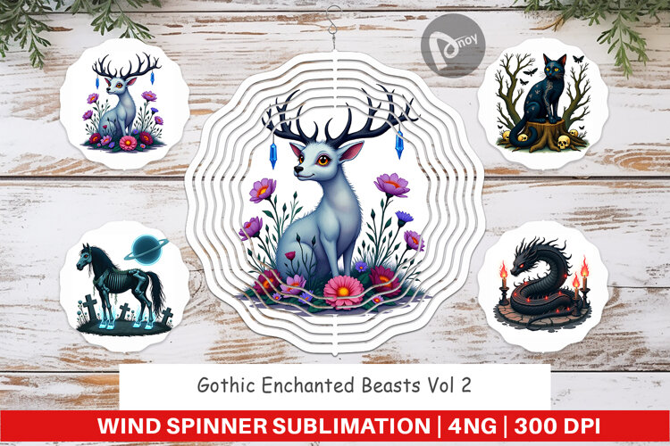 Wind Spinner Gothic Enchanted Beasts example image 1