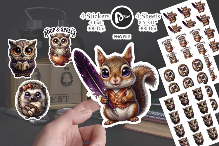 Gothic Forest Academic Sticker