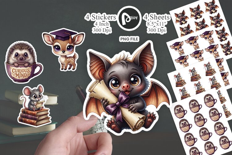 Gothic Forest Academic Sticker example image 1