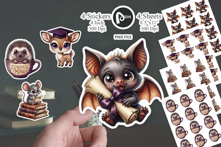 Gothic Forest Academic Sticker