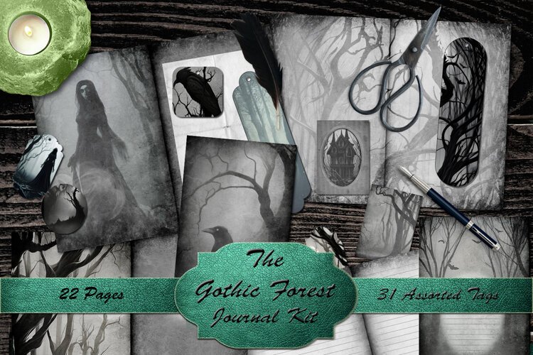 Gothic Forest Journal Kit example image 1