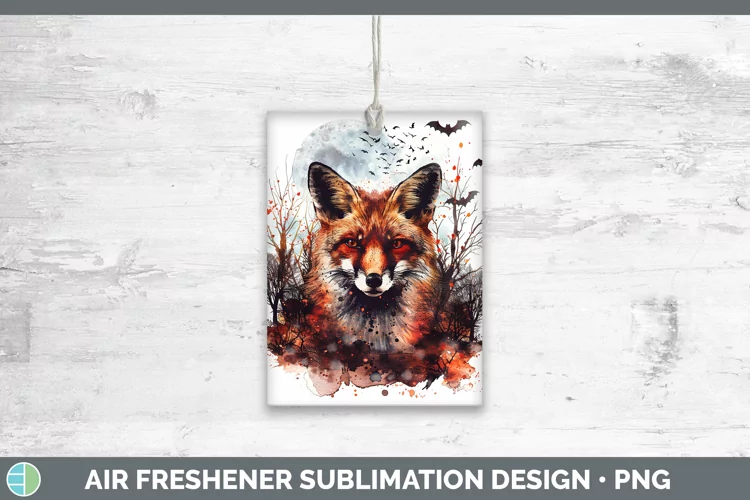 Gothic Fox Air Freshener Sublimation Car Freshener Designs