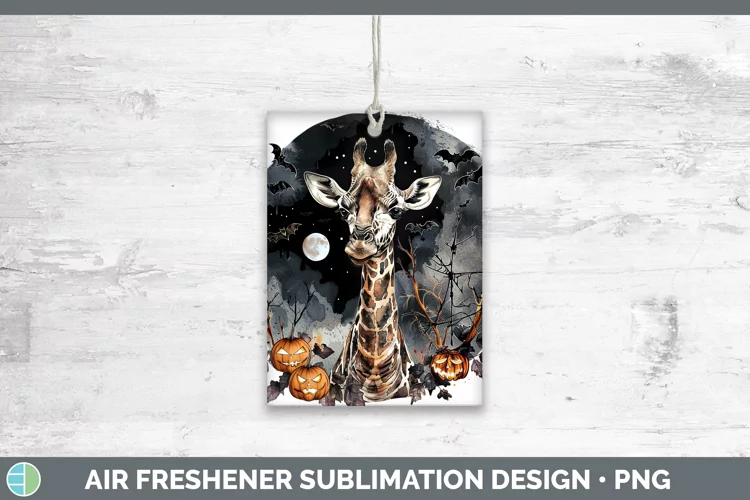 Gothic Giraffe Air Freshener Sublimation Car Freshener Desig