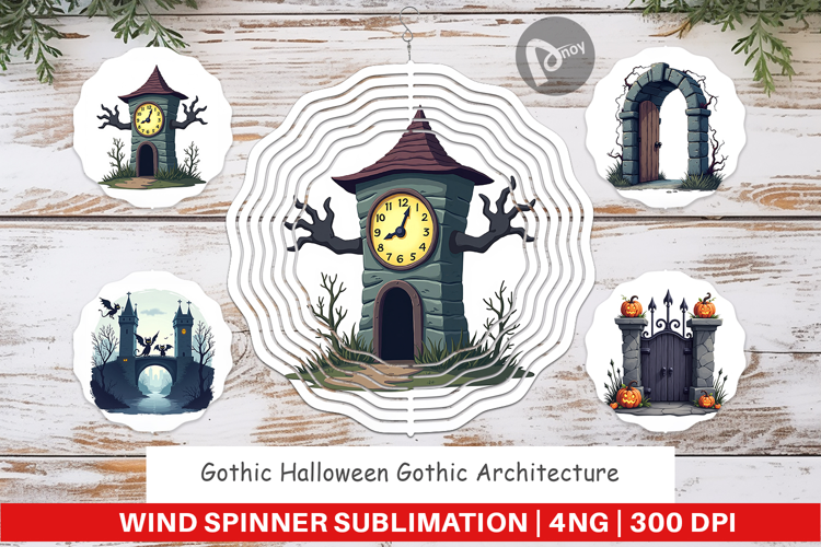 Wind Spinner Gothic Halloween Gothic Architecture