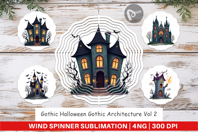 Wind Spinner Gothic Halloween Gothic Architecture