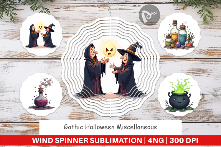 Wind Spinner Gothic Halloween Miscellaneous