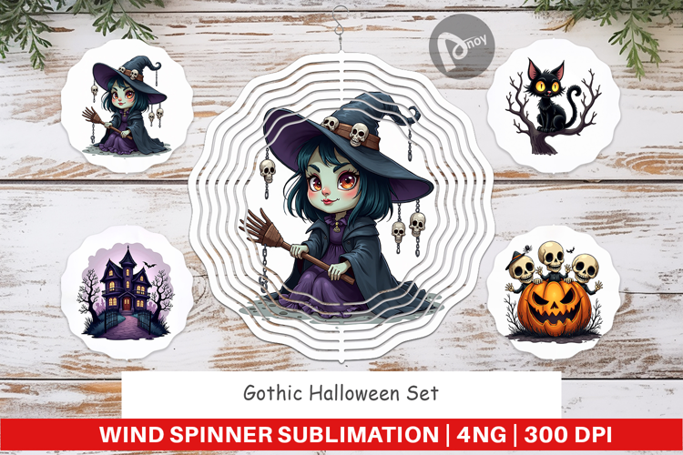 Wind Spinner Gothic Halloween
