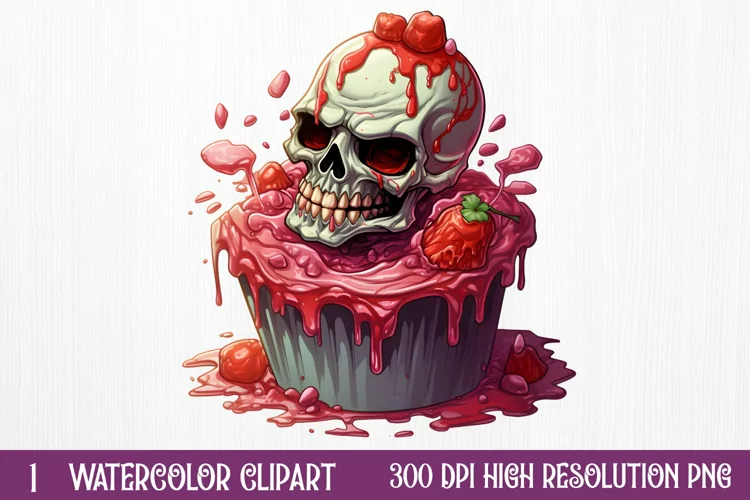 Halloween Cake Sublimation Clipart , Halloween Sublimation