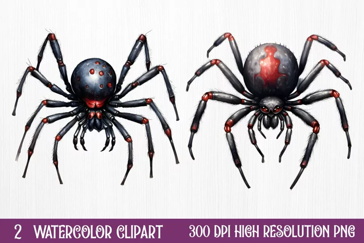 Gothic Halloween Watercolor Clipart PNG, Halloween PNG