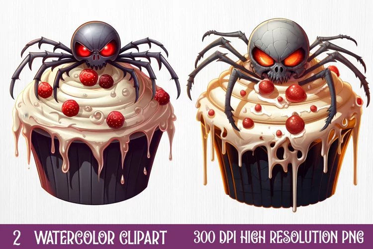 Halloween Cake Sublimation Clipart , Halloween Sublimation