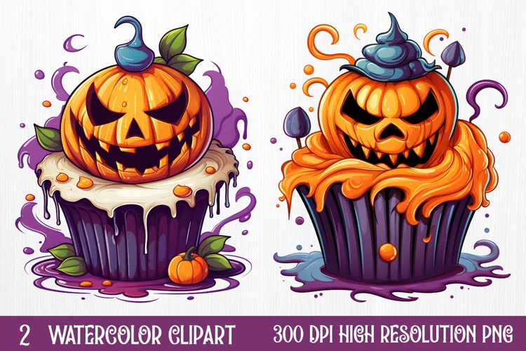 Halloween Cake Sublimation Clipart , Halloween Sublimation