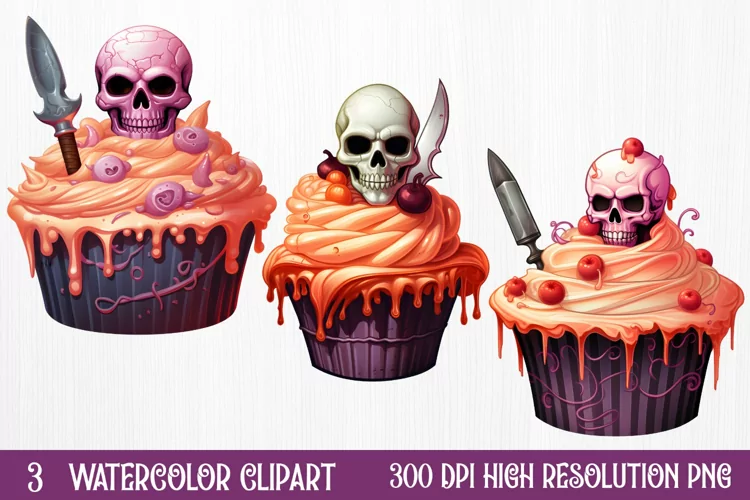 Halloween Cake Sublimation Clipart , Halloween Sublimation