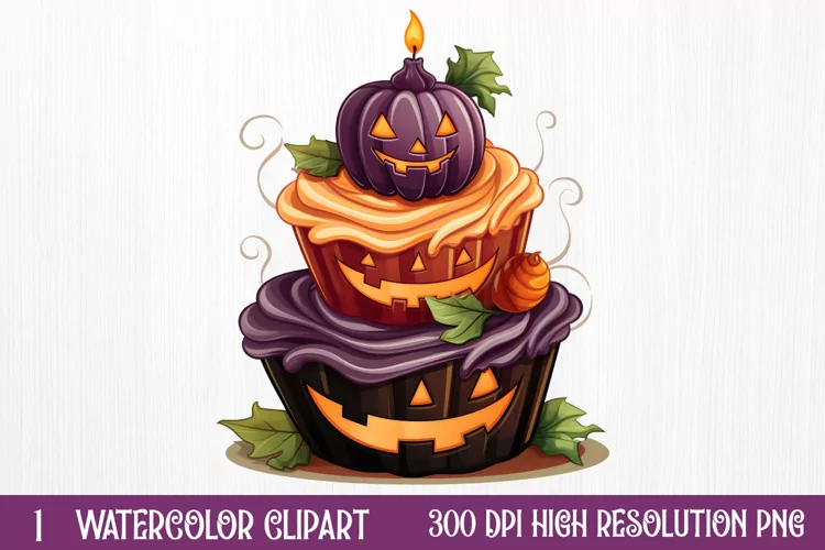 Halloween Cake Sublimation Clipart , Halloween Sublimation