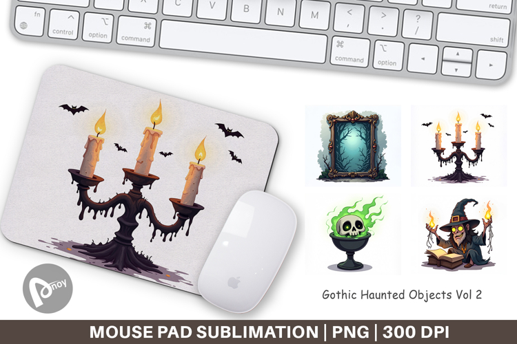 Mouse Pad Gothic Haunted Objects