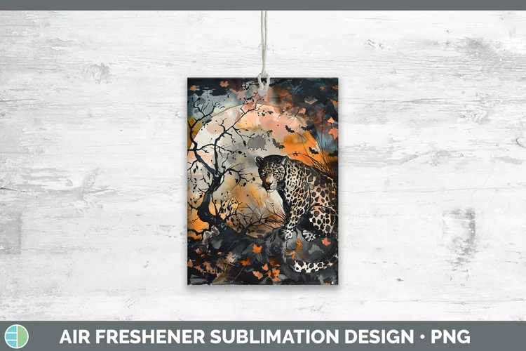 Gothic Leopard Air Freshener Sublimation Car Freshener Desig