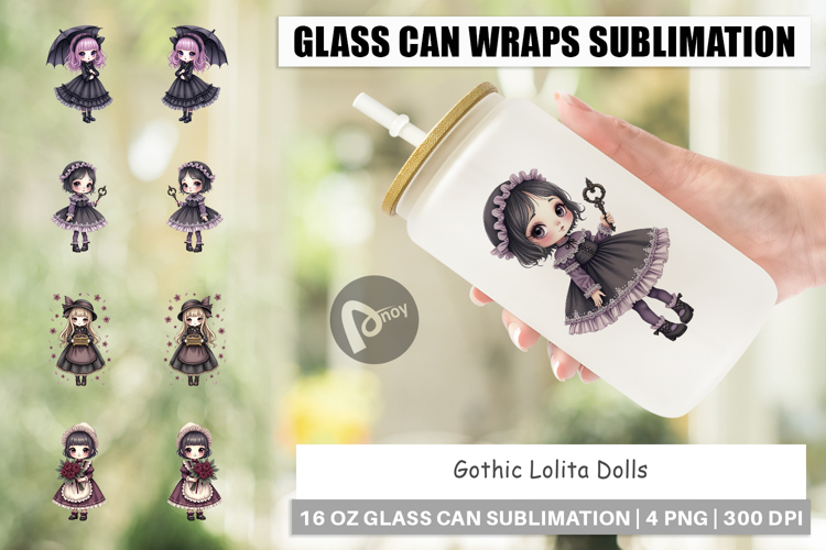 Glass Can Gothic Lolita Dolls