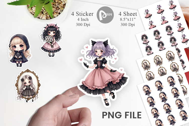Gothic Lolita Dolls Sticker