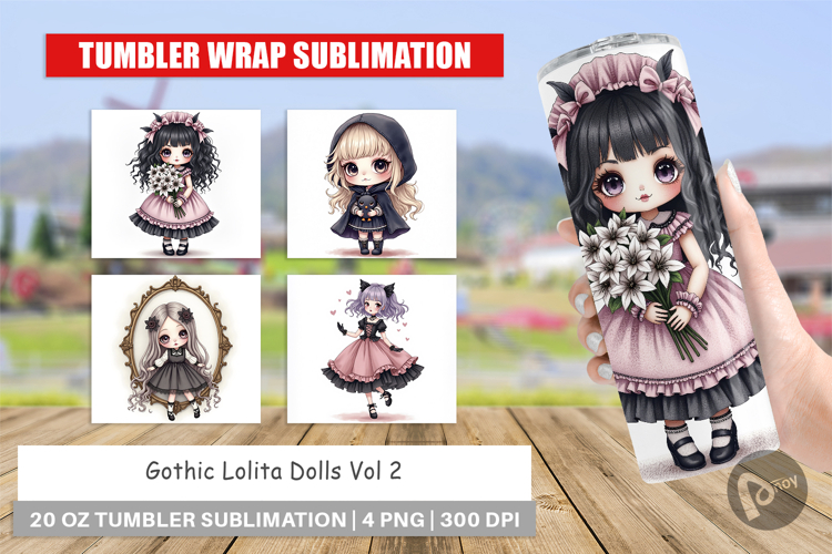 Tumbler Gothic Lolita Dolls