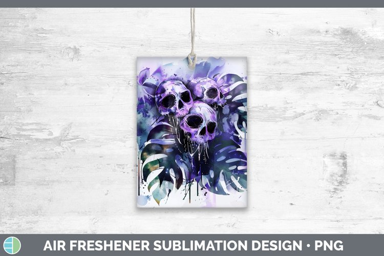 Gothic Monstera Air Freshener Sublimation Car Freshener Desi