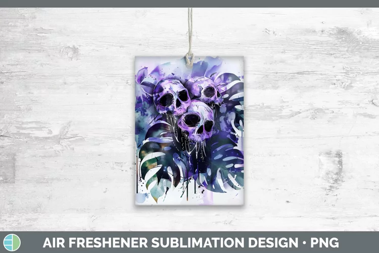 Gothic Monstera Air Freshener Sublimation Car Freshener Desi