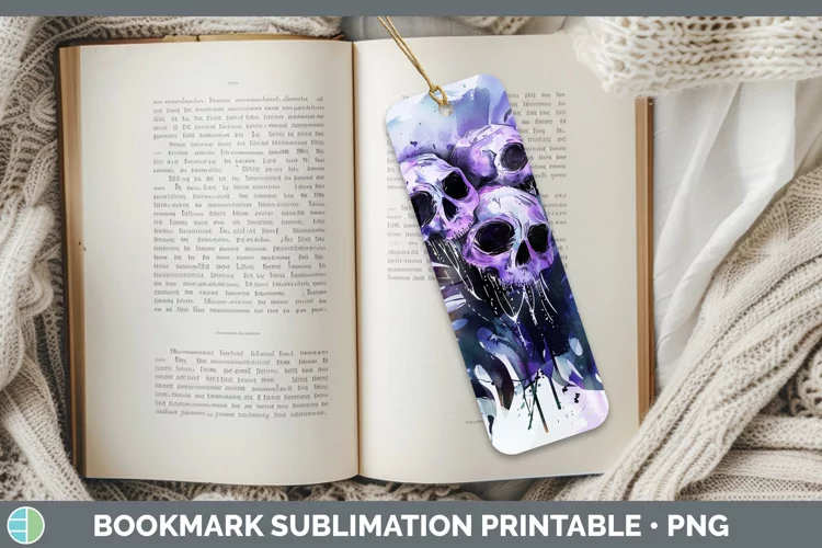 Gothic Monstera Bookmark Sublimation Printable Designs