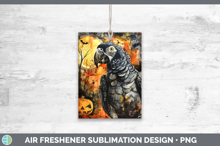 Gothic Parrot Air Freshener Sublimation Car Freshener Design