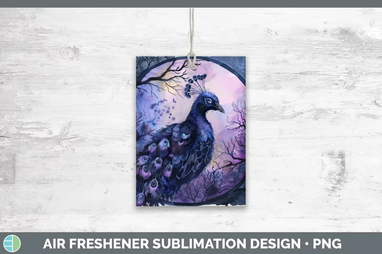 Gothic Peacock Air Freshener Sublimation Car Freshener Desig