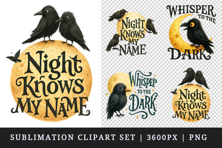 Gothic Quote clipart printable sublimation design png
