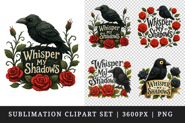 Gothic Quote clipart printable sublimation design png