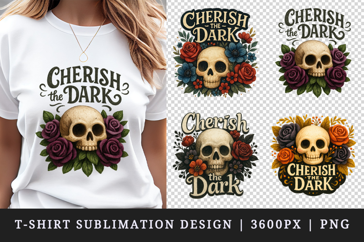 Gothic Quote t-shirt printable sublimation design png