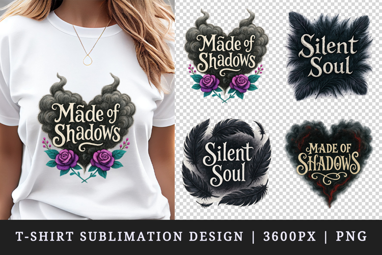 Gothic Quote t-shirt printable sublimation design png