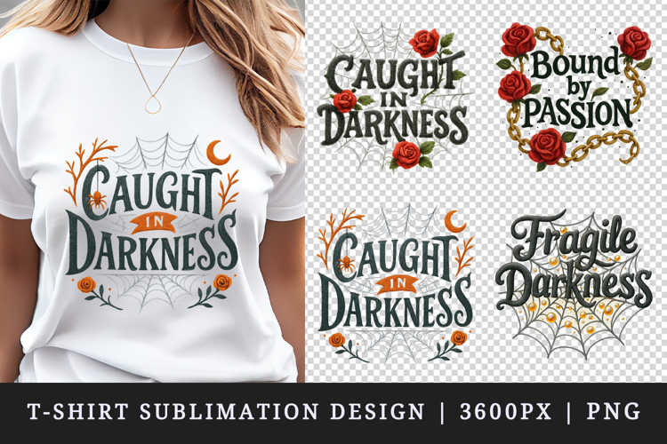 Gothic Quote t-shirt printable sublimation design png