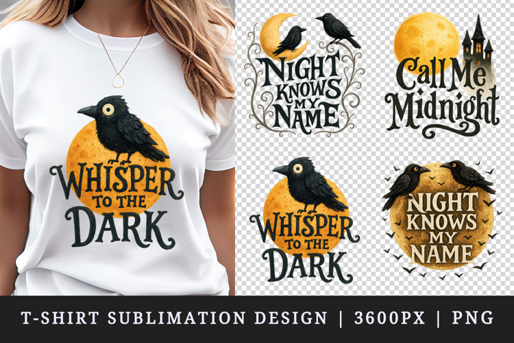 Gothic Quote t-shirt printable sublimation design png