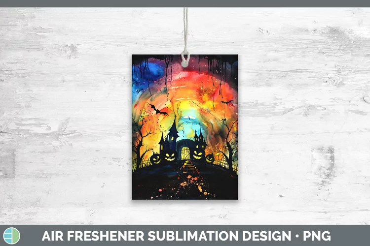 Gothic Rainbow Air Freshener Sublimation Car Freshener Desig