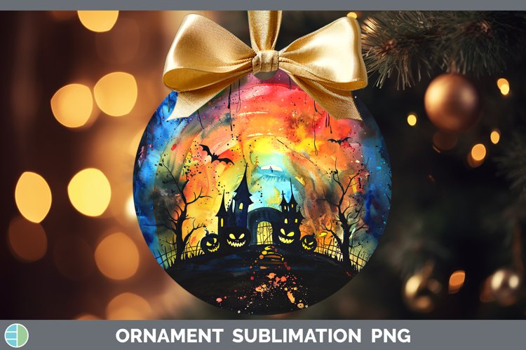 Gothic Rainbow Ornament Sublimation Bauble Designs
