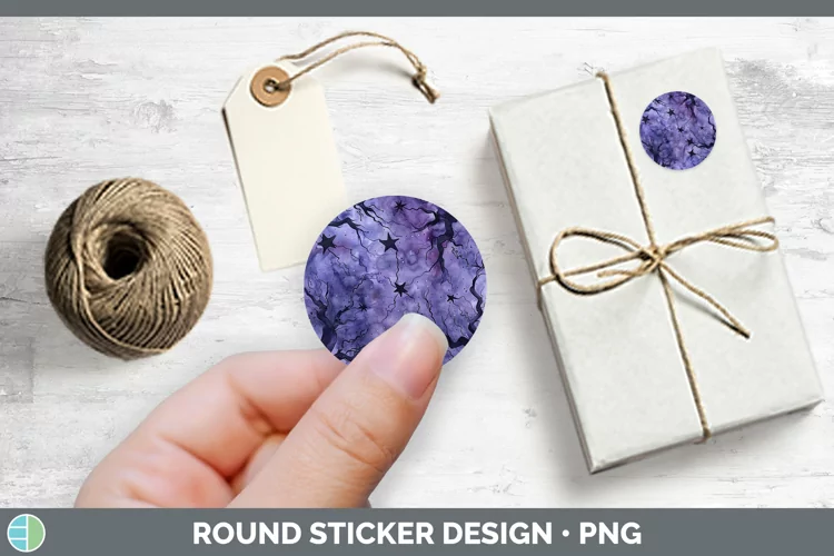 Gothic Stars Stickers | Round Labels Designs