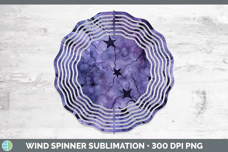 Gothic Stars Wind Spinner Sublimation Spinner Designs
