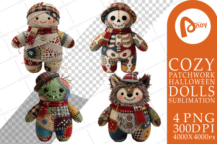 Gothic Monster Dolls Sublimation example image 1