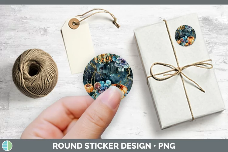 Gothic Succulents Stickers | Round Labels Designs